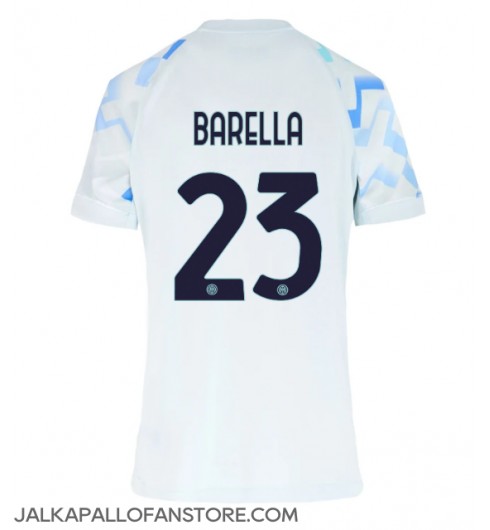 Inter Milan Nicolo Barella #23 Vieraspaita Naisten 2025-26 Lyhythihainen Inter Milan Nicolo Barella #23 Vieraspaita Naisten 2025-26 Lyhythihainen